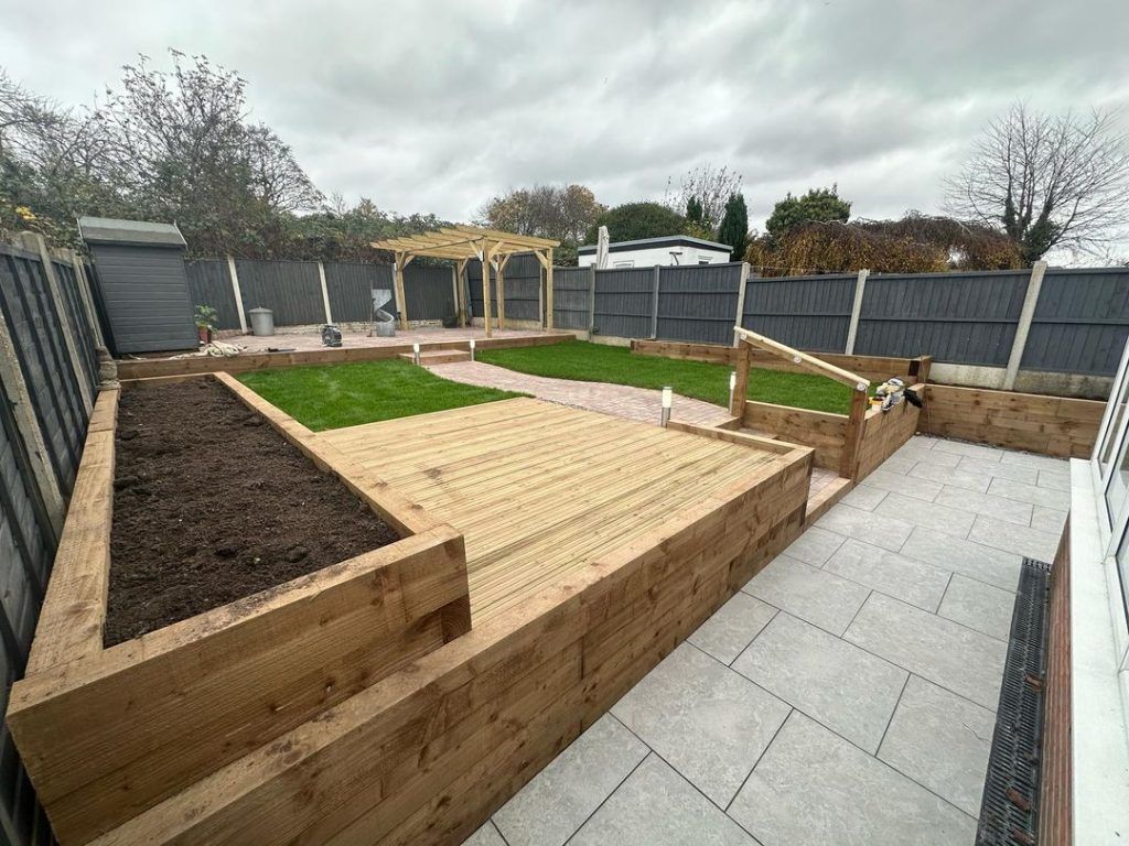 Garden Decking And Raised Planters