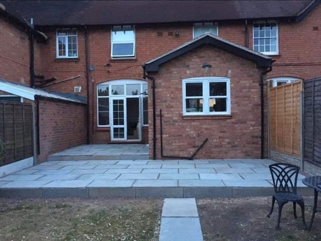 House With New Stone Patio