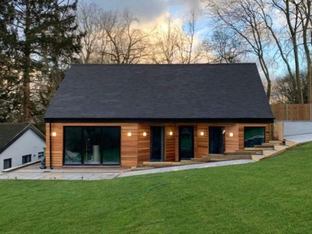 wooden garage
